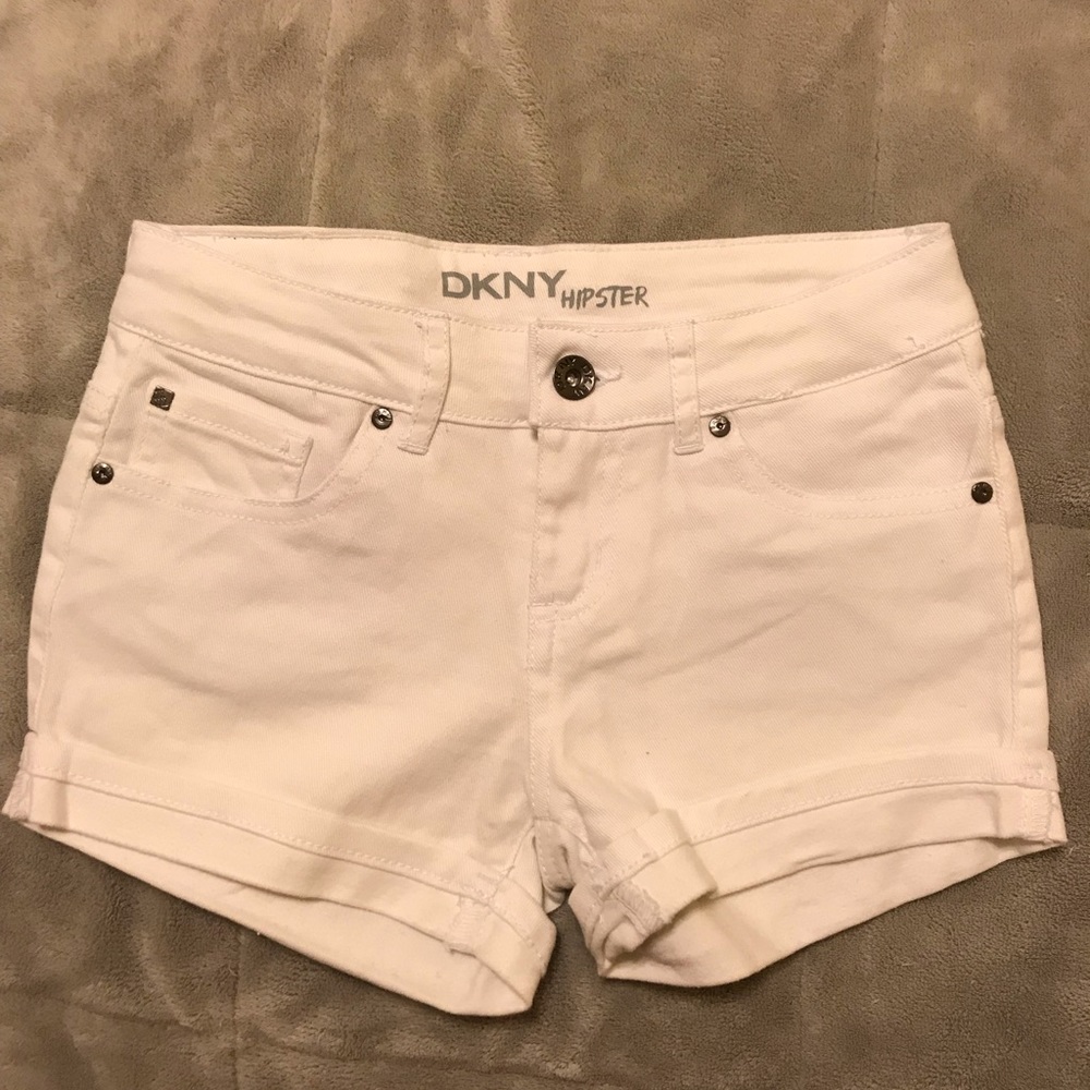 White colored DKNY shorts